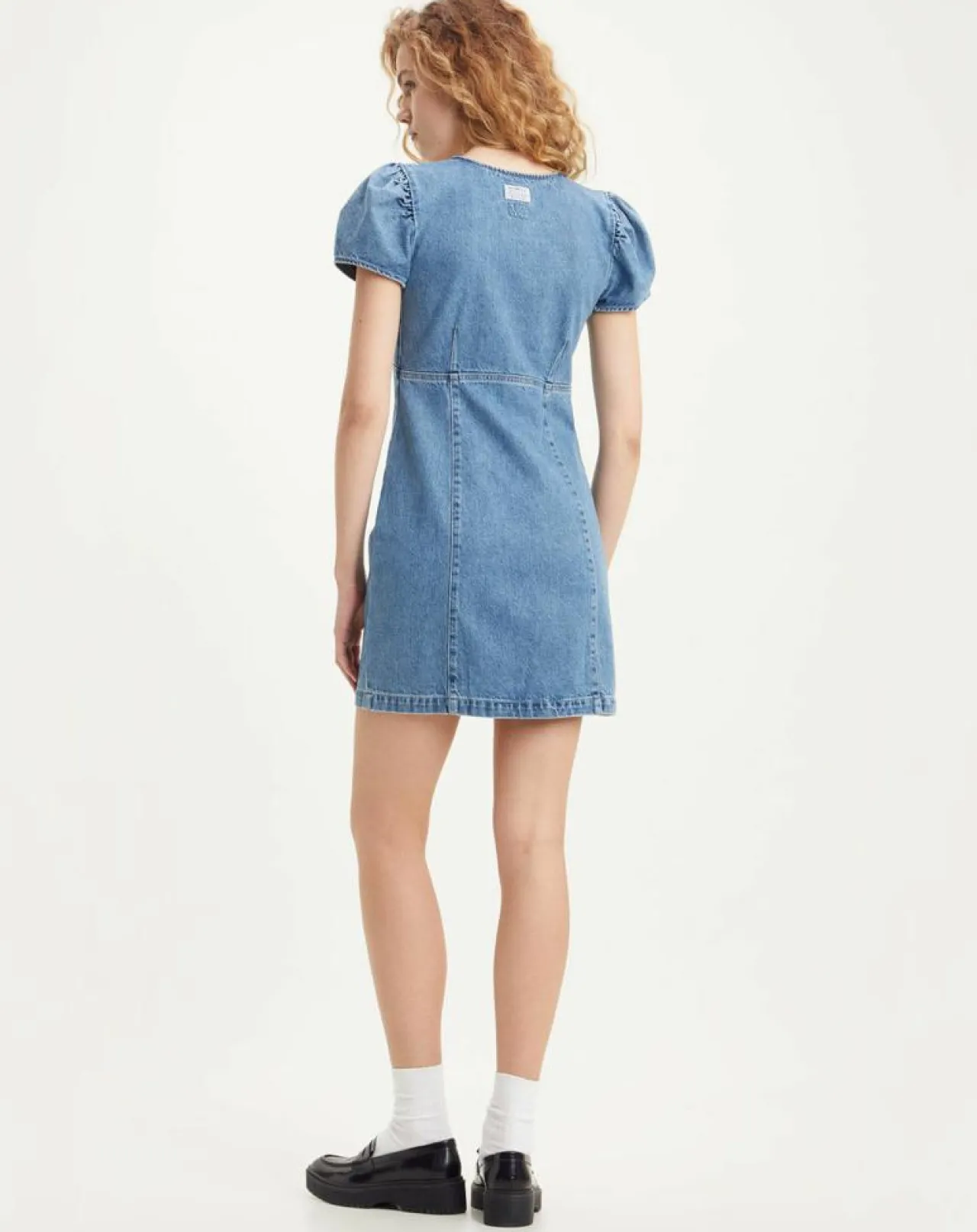 Robe en jean courte Erin 90's bleue