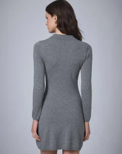 Robe en Laine mélangée BCBG grise