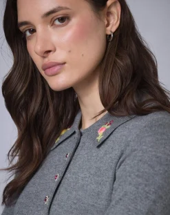 Robe en Laine mélangée BCBG grise