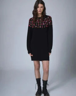 Robe en Laine mélangée Claudine noire