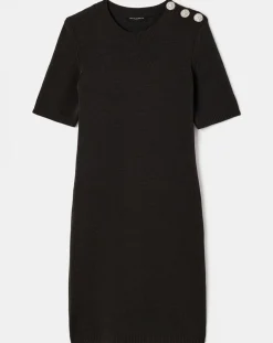 Robe en Laine mélangée irisée acier