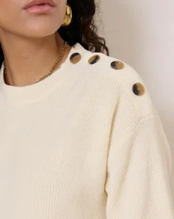 Robe en Laine mélangée Tiphaine écrue