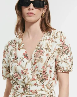 Robe en Lin mélangé Russelina imprimée