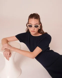 Robe en maille fantaisie nocturne