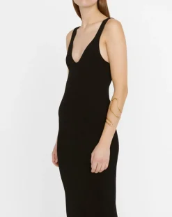 Robe en maille Remir noire