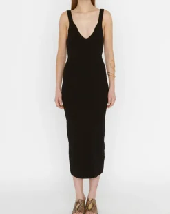 Robe en maille Remir noire