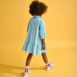 Robe en Popeline Avriel bleu ciel