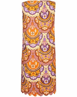 Robe en Velours côtelé Fall imprimée violet/multicolore