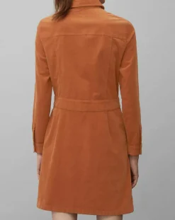 Robe en Velours Milleraies marron