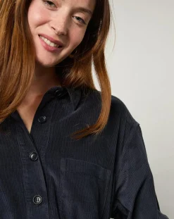 Robe en Velours Milleraies Revol minuit