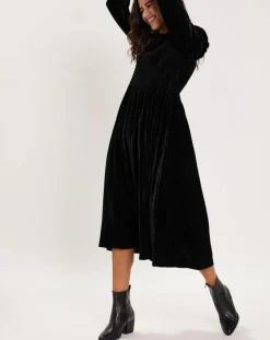 Robe en Velours satiné Princesse noire