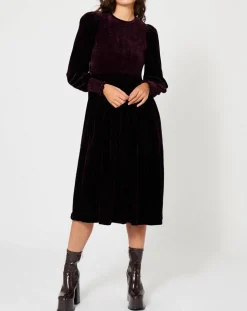 Robe en Velours satiné Princesse noire