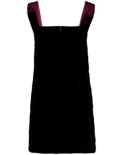 Robe en Velours satiné Princesse cerise noire