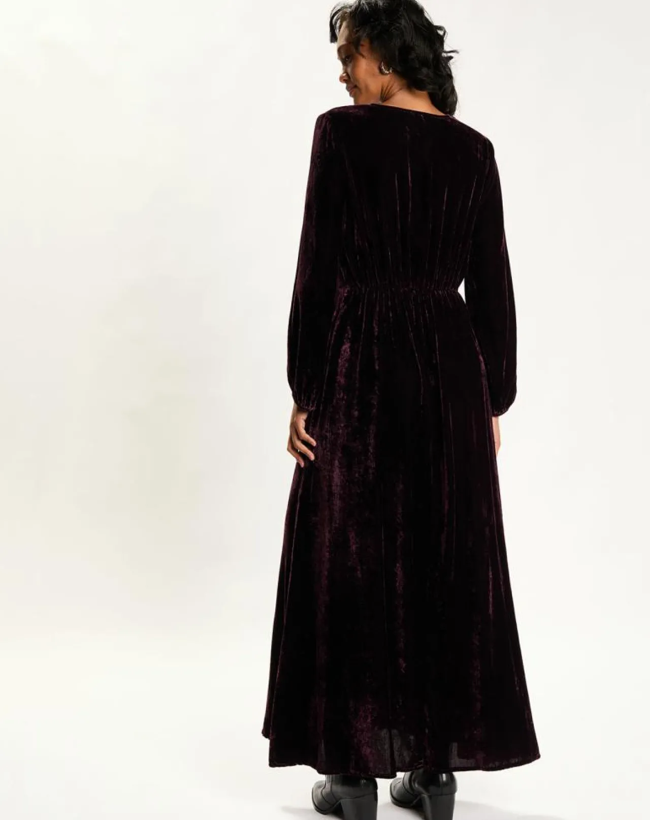 Robe en Velours Solo violette