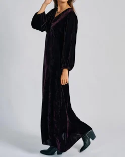 Robe en Velours Solo violette