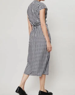 Robe Fabrizia Vichy bleu/blanc