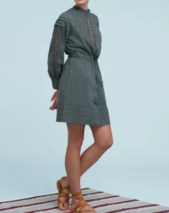 Robe Francesca bleu/gris