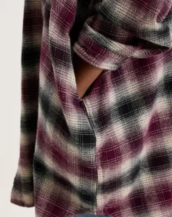 Robe Genk à carreaux rouge/noir/écru