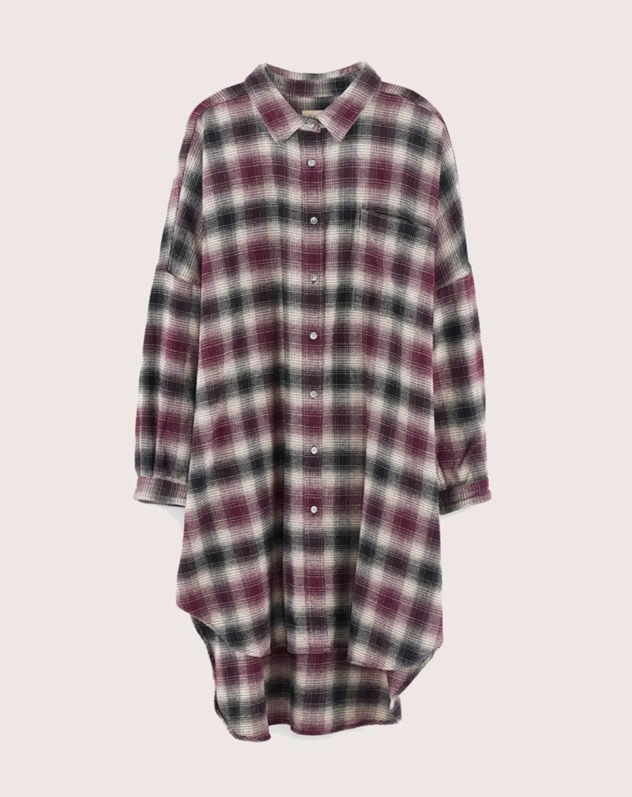 Robe Genk à carreaux rouge/noir/écru