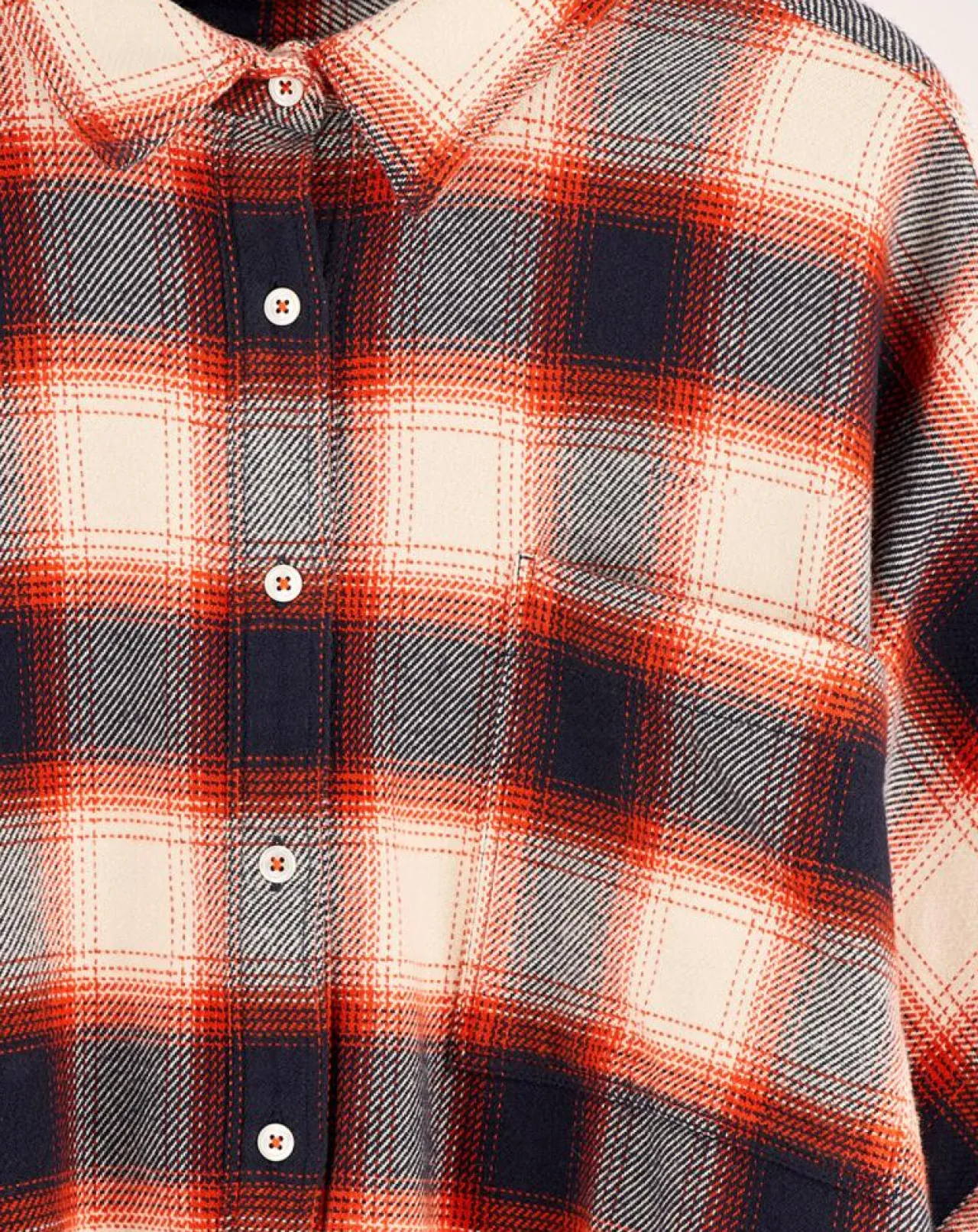 Robe Glenn à carreaux gris/rouge/écru