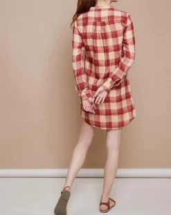 Robe Hanna Handloom Check rouille