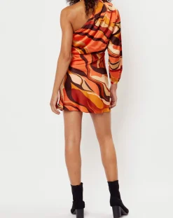 Robe impimée Camille orange