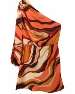 Robe impimée Camille orange