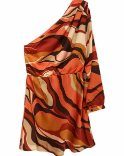Robe impimée Camille orange