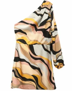 Robe imprimée Camille grise