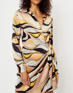 Robe imprimée Margot grise