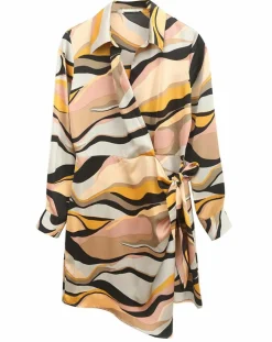 Robe imprimée Margot grise