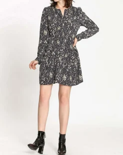 Robe imprimée Sarah bleue