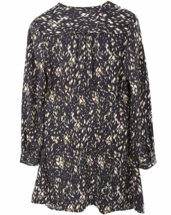 Robe imprimée Sarah bleue