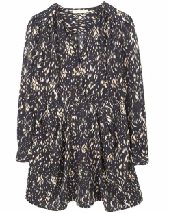 Robe imprimée Sarah bleue