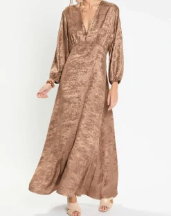 Robe irisée Glam marron