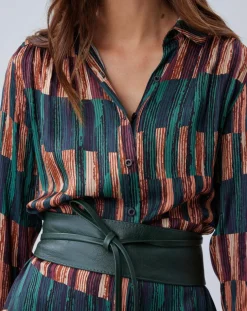 Robe Ivana imprimée forêt/multicolore