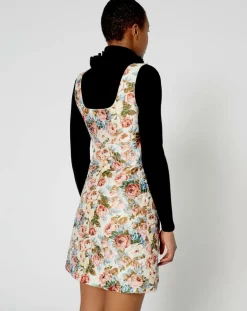 Robe Jardin d'Hiver print écru/multicolore