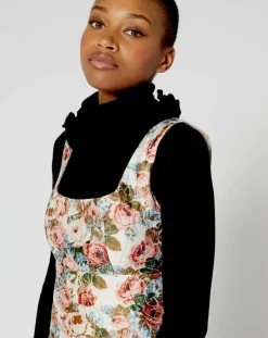 Robe Jardin d'Hiver print écru/multicolore