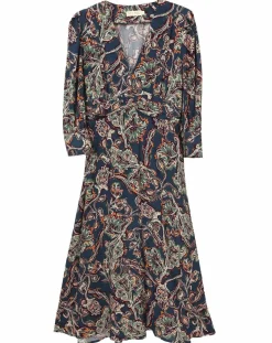 Robe Kassandra imprimée marine