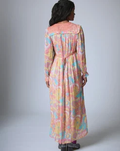 Robe longue Bollywood print