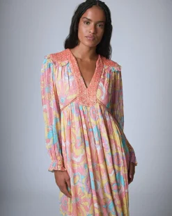 Robe longue Bollywood print