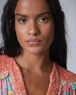 Robe longue Bollywood print