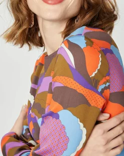 Robe longue Caftan Purple Country Pop lilas