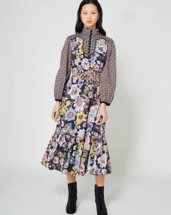 Robe longue Carnaby mix print