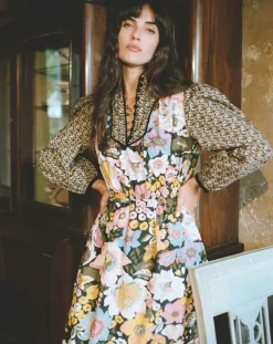 Robe longue Carnaby mix print