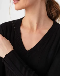 Robe Longue en Laine mélangée Rosemay noire