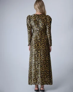 Robe longue en Velours Panther unique