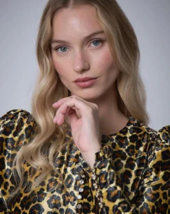 Robe longue en Velours Panther unique