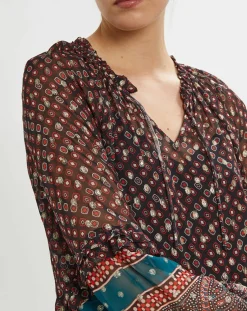 Robe longue Inès rouge