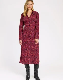 Robe Mantry livia bordeaux